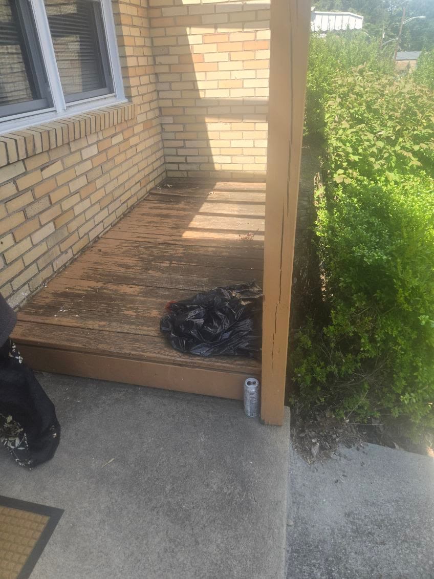 Exterior repair work on residential property